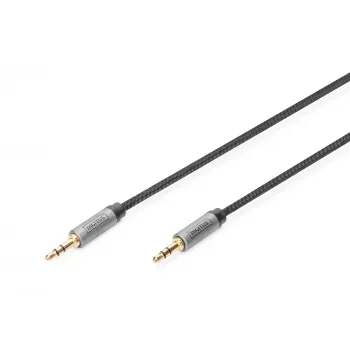 Digitus audioverbindingskabel 3,5 mm jack naar 3,5 mm jack 1,8 m zwart