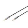 Digitus audioverbindingskabel 3,5 mm jack naar 3,5 mm jack 1,8 m zwart