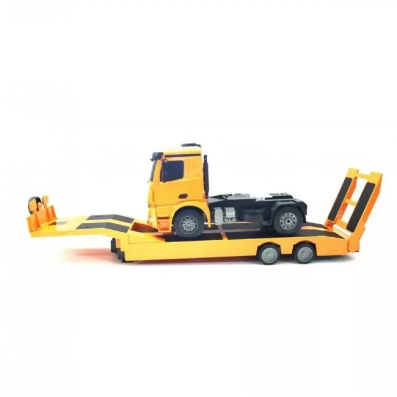 Double E 1/20 schaal kant-en-klare RC Mercedes-Benz Arocs oplegger met laadbak