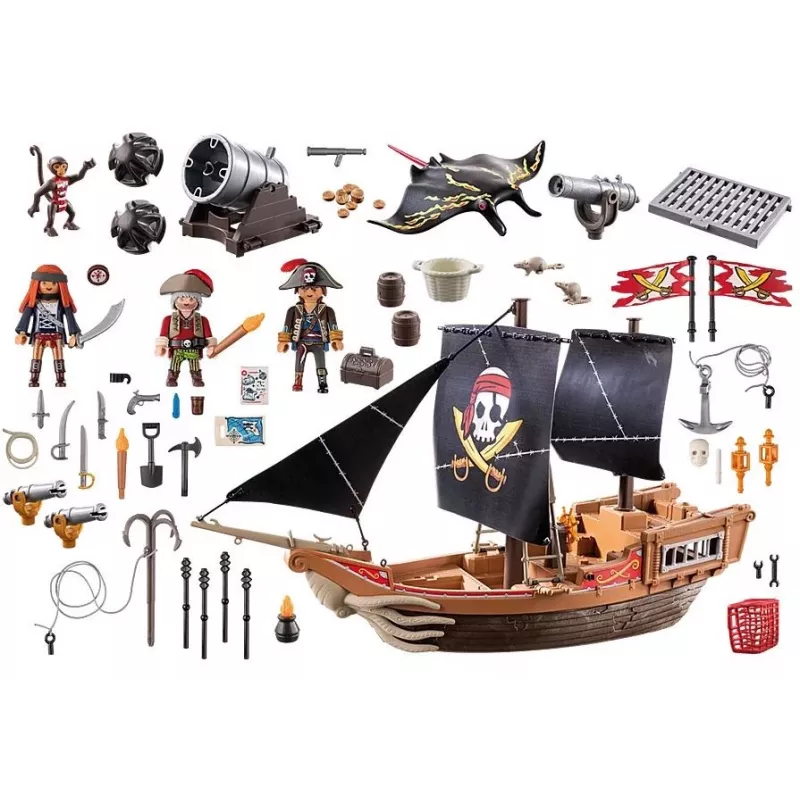 Playmobil piratenspelset 71530 meerkleurig kunststof 4-10 jaar