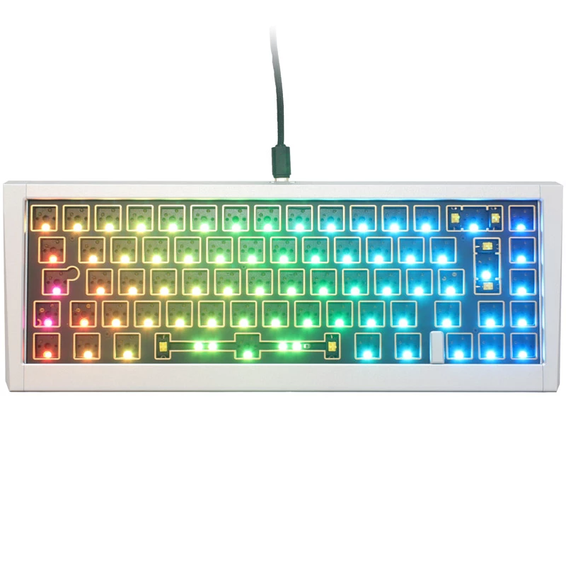 Ducky Outlaw 65 toetsenbord universeel USB zilver mechanisch RGB LED