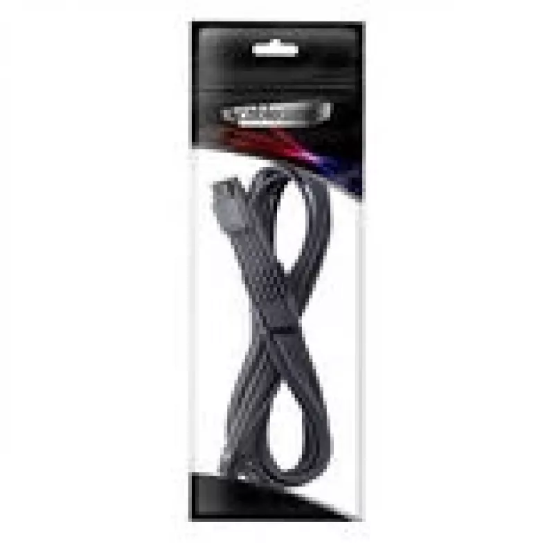 CableMod Universal Pro ModMesh 16-pin-naar-16-pin-kabel, omhuld, StealthSense - carbon, 60 cm