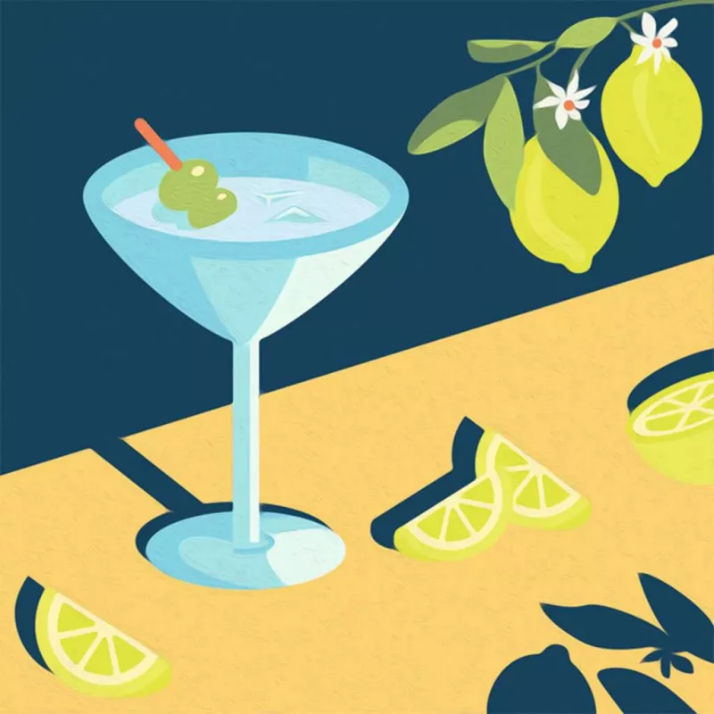 Schilderset Ravensburger CreArt Mocktail Lemon – schilderen op nummer set