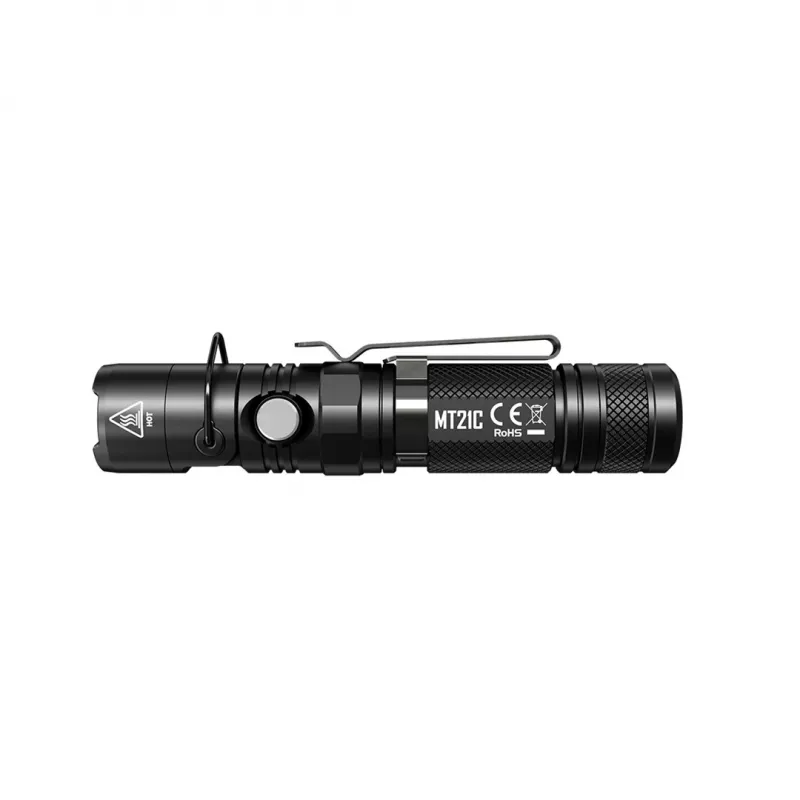Handzaklamp Nitecore MT21C, 1000 lm, 131 mm, 103,5 g, accepteert 18650 of CR123, zwart