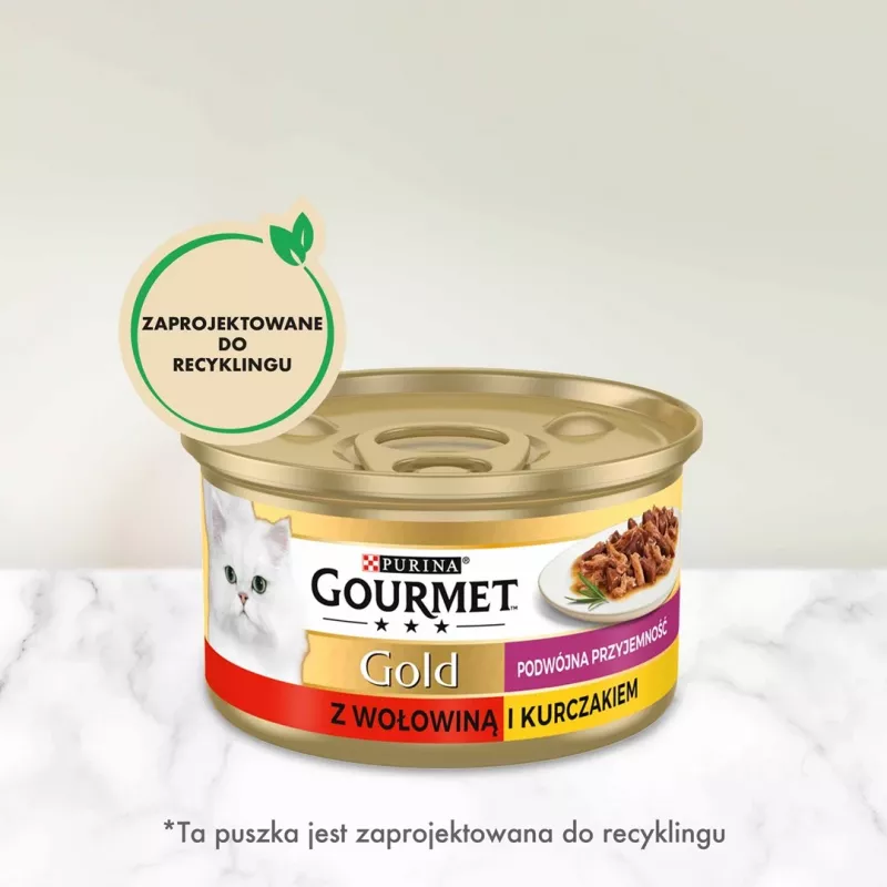 Gourmet Gold - mix van rund en kip 85 g