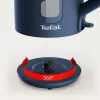 Elektrische waterkoker Tefal KO2M0410 — 1,7 L, 2400 W, blauw, waterniveau-indicator, antikalkfilter
