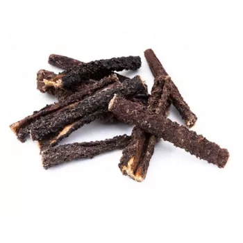 Hondensnack PETITTO runderpens (gedroogd) 1 kg — natuurlijke gedroogde runderpens, eiwit 80,7%, vet 3,9%
