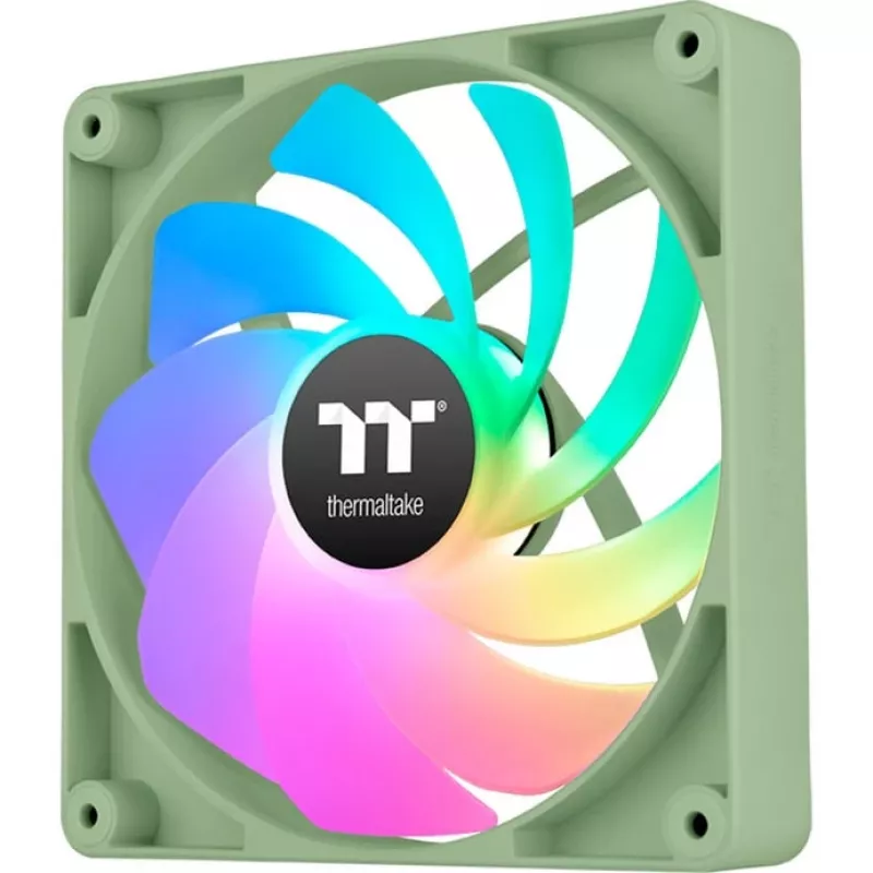 Thermaltake CT140 Reverse ARGB Sync Matcha Green 140 mm behuizingsventilatoren, 2-pack (CL-F201-PL14MG-A)