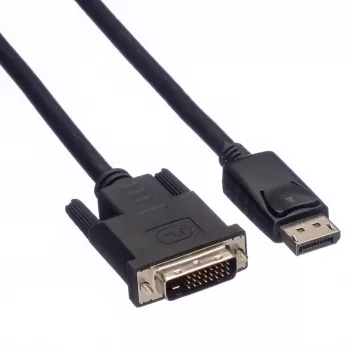 Roline - videokabel - DisplayPort (M) naar DVI-D (M) - 2 m - duimschroeven - zwart