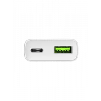 Voeding NATEC Ribera NUC-2376 — 1× USB-A, 1× USB-C, 3 A uitgang