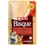 Natte kattenlekkernij INABA Ciao Bisque — kip met rund, 40 g zakje, graanvrij, suikervrij