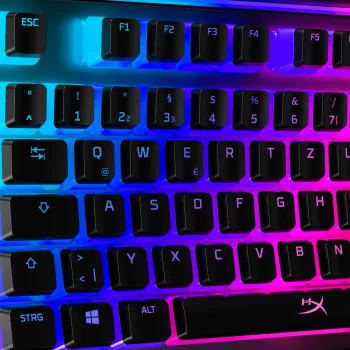 HyperX Pudding Keycaps – volledige toetsenset – ABS – zwart (DE-layout) – toetsenbord-keycaps – ABS – zwart
