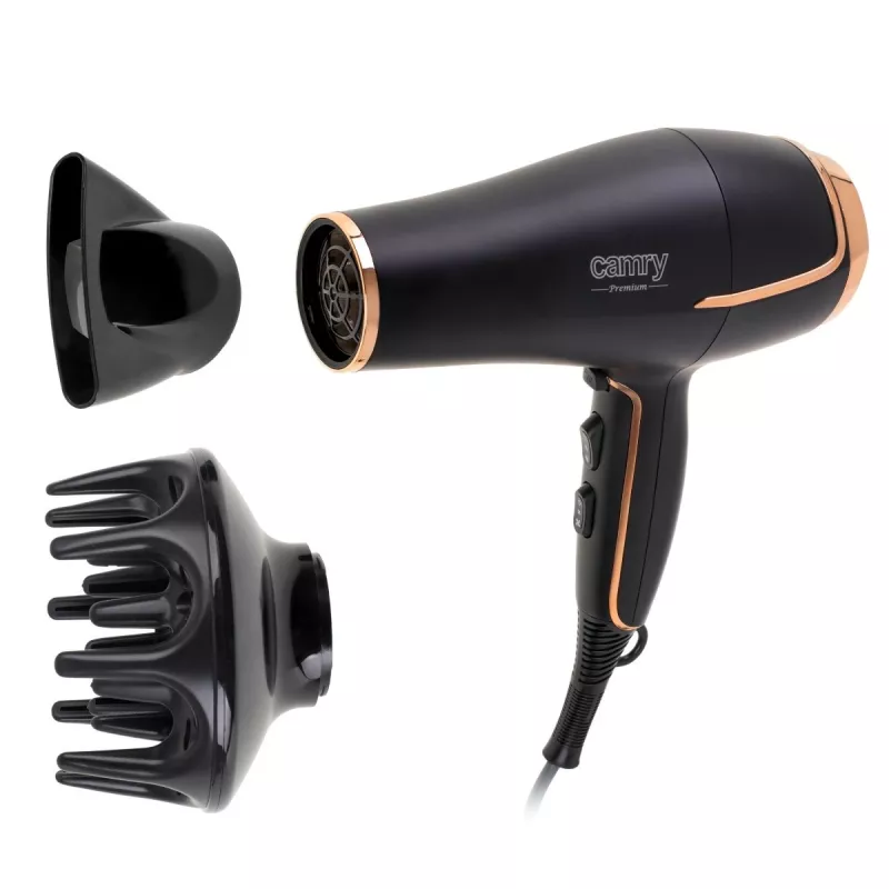 Camry CR 2255 haardroger zwart, goud 2000 W