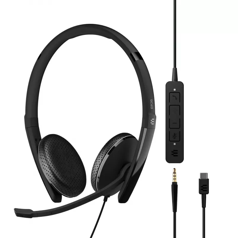 EPOS ADAPT 165 USB-C II headset bedraad hoofdband kantoor/callcenter USB Type-C zwart