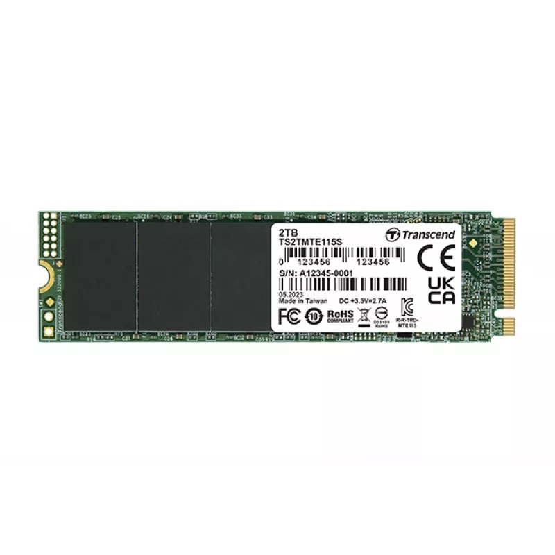 SSD Transcend 1 TB M.2 PCIe Gen3 x4 NVMe TS1TMTE115S