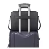 Laptoptas DEFENDER FIRM 26123 voor 15,6 inch laptops, polyurethaan, zwart, toploader, afneembare schouderriem