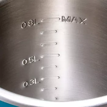 Makita KT001GZ elektrische waterkoker 0,8 L zwart, blauw