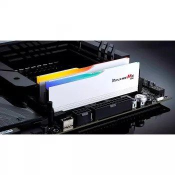 DIMM 32 GB DDR5-6000 (2x 16 GB) dual-kit, werkgeheugen wit, F5-6000J3040F16GX2-RM5RW, Ripjaws M5 RGB, INTEL XMP