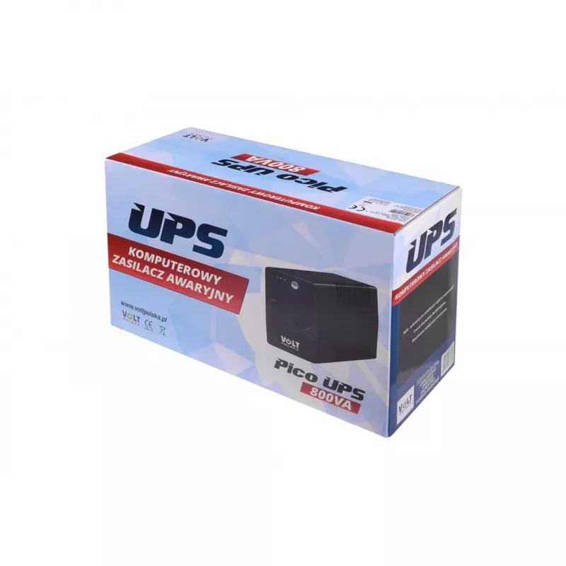 Uninterruptible power supply Volt Polska Pico 800VA 480W — compacte UPS voor noodstroom