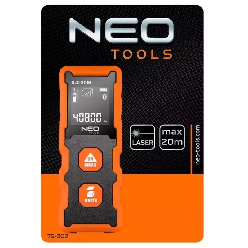 NEO Tools 75-202 laserafstandsmeter, 20 m
