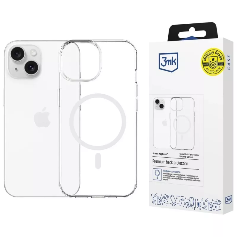 Beschermhoes MagCase Armor van 3MK voor Apple iPhone 13/14 — magnetische compatibiliteit, slank design