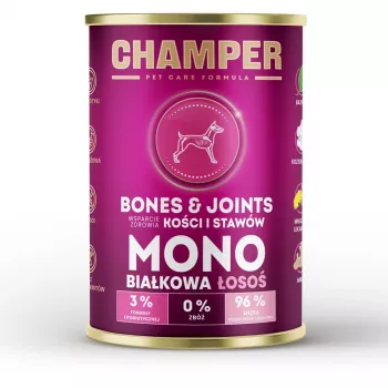 CHAMPER Bones & Joints Monoprotein zalm - natvoer voor honden - 400 g