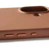 Mujjo Full Leather Case MagSafe hoes voor iPhone 17 bruin