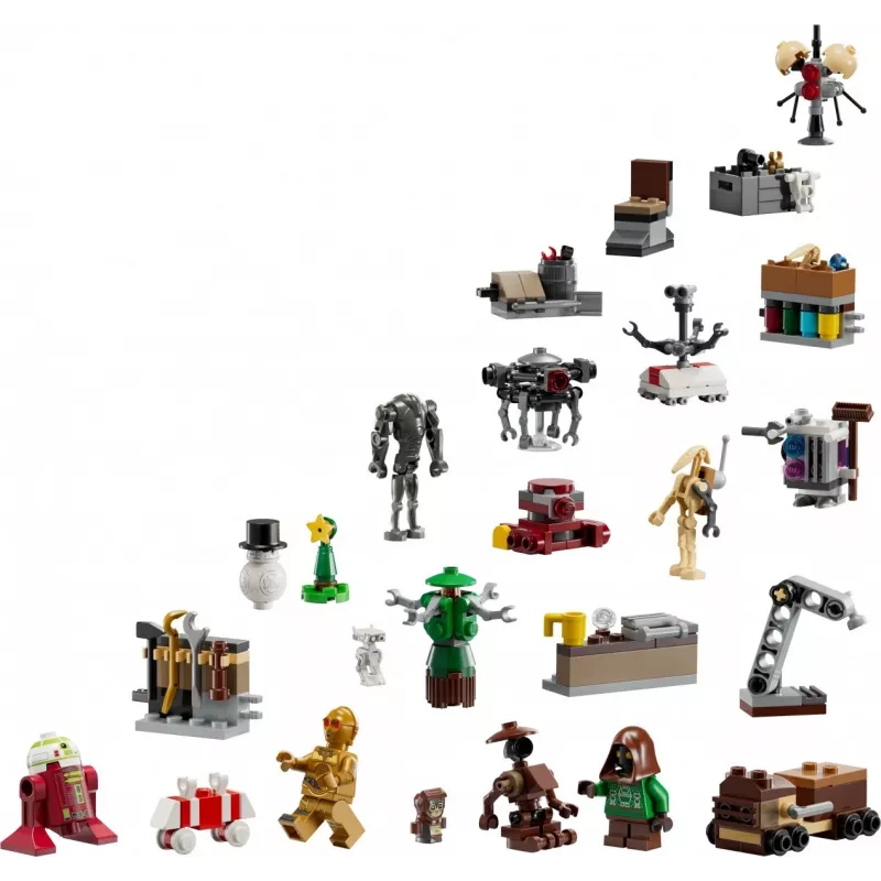 LEGO Star Wars adventskalender 2025 — set 75418, seizoensgebonden bouwbare minifiguren en modellen