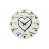 NeXtime klok 8030 Loving You, Ø43 cm, wand, wit/meerkleurig