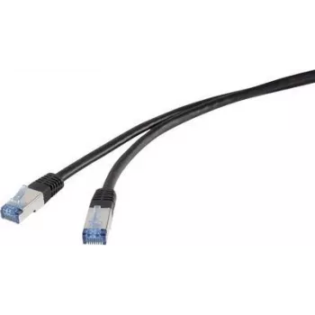 Renkforce RF-4673692 netwerkkabel zwart 10 m Cat6a S/FTP (S-STP) (RF-4673692)