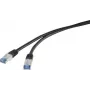 Renkforce RF-4673692 netwerkkabel zwart 10 m Cat6a S/FTP (S-STP) (RF-4673692)