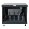 Rack-plank TECHLY 367652 kabelorganizer met 3M-kleefbevestiging, staal, 550×550×410 mm, zwart