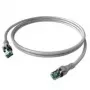 Sacon EasyLan DualBoot PushPull - patchkabel - RJ-45 (M) naar RJ-45 (M) - 5 m - STP - CAT 6a - IEEE 802.5/IEEE 802.3 - gegoten - grijs (CPP1OAAAAA0050)