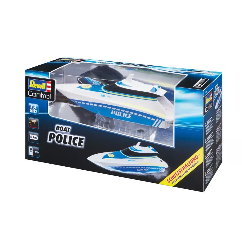 Revell Control Waterpolice RC beginners motorboot 100% RtR 350 mm (24138)