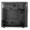 Akyga AK19BK micro-tower-pc-behuizing, Micro-ATX / Mini-ITX, USB-C + USB 3.0 + 2x USB 2.0, zonder voeding, zwart