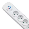 Overspanningsbeveiliging Qoltec 50293 wit 8 AC-stopcontacten 230 V
