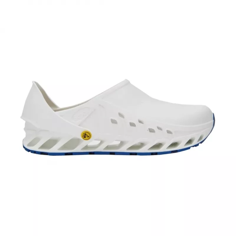 Clogs Mobilex Evoflex unisex wit EU 46 (UK 11) – synthetisch bovenmateriaal, microvezelvoering, hak 4 cm