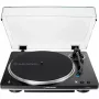 AT-LP70XBTBS, platenspeler zwart/zilver, ingebouwde phono-voorversterker, Bluetooth, volledig automatisch, riemaandrijving