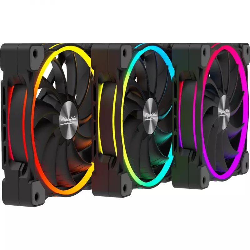 ALPENFÖHN Wing Boost 3 120mm ARGB behuizingsventilator, 3-pack, zwart