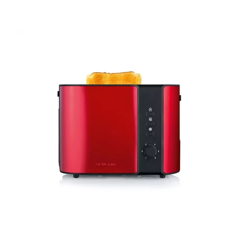 Toaster Severin AT 2217 2 boterhammen 800 W zwart rood