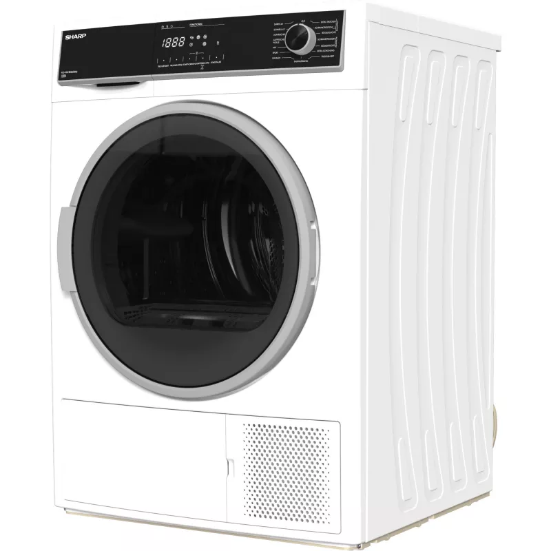Sharp KD-HHH8S8GW3-DE wasdroger vrijstaand frontlader 8 kg wit