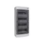 Opbouw-installatiebehuizing, kunststof, IP65, 4e rij, 12 modules, 1500V DC