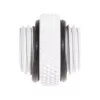 Bitspower rechte adapter, G1/4 buitendraad – G1/4 buitendraad, wit (BP-DWWP-C42)