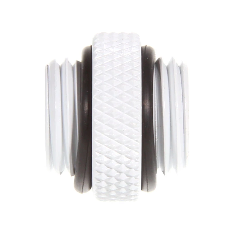 Bitspower rechte adapter, G1/4 buitendraad – G1/4 buitendraad, wit (BP-DWWP-C42)