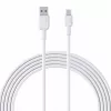 AUKEY CB-NAC1 witte nylon kabel USB-C naar USB-A