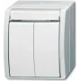 BUSCH JAEGER 1484-0-0379 - schakelaar - Wit - IP44 - CE - 74 mm - 55 mm