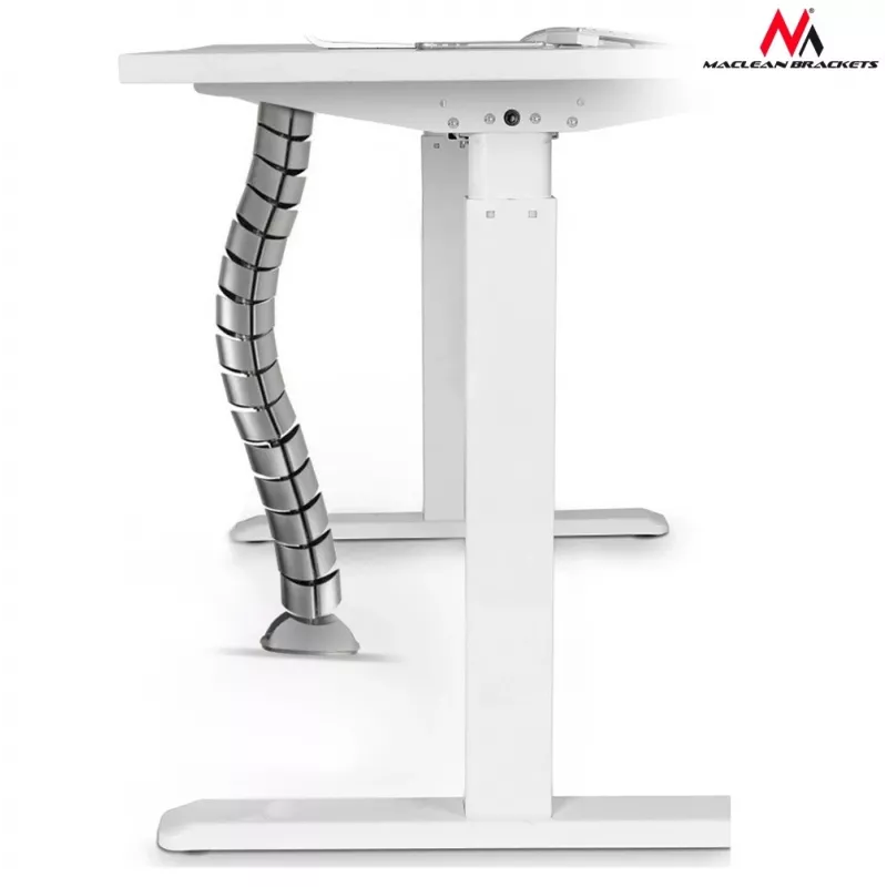 Kabelgoot-organizer voor het bureau MC-768 S zilver
