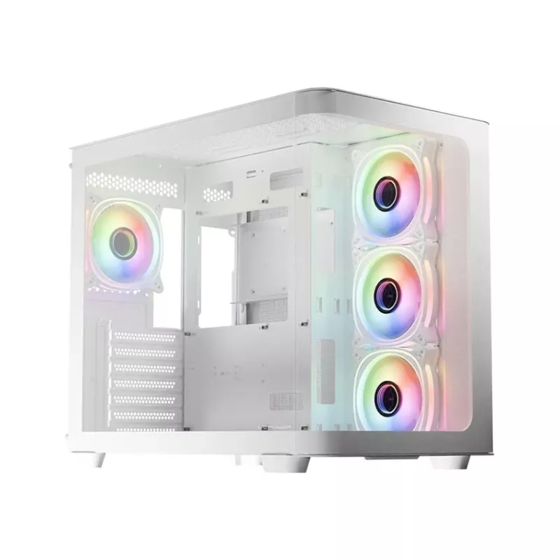 LC-Power Gaming 8001W Pro-Storm Light midi-tower ATX behuizing, wit (LC-8001W-ON)
