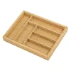Besteklade-organizer GreenBlue GB379 bamboe-inzet met vakken, natuurlijke afwerking