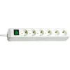 Brennenstuhl Eco-Line stekkerdoos met schakelaar [6-voudig, wit, 1,5m]